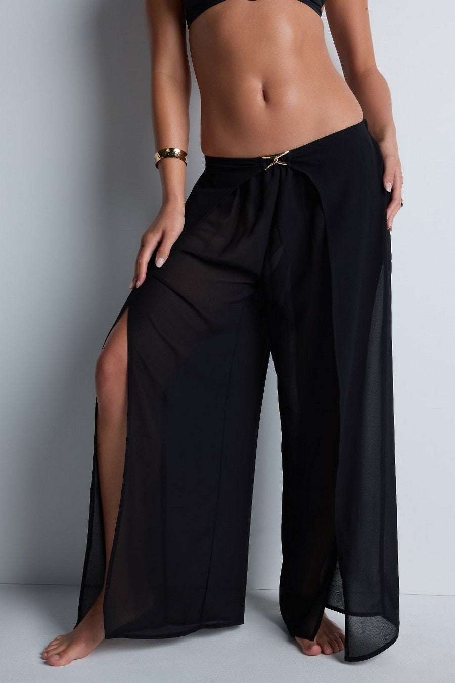 Пляжные брюки с разрезами 4Z60 Beach Walk black