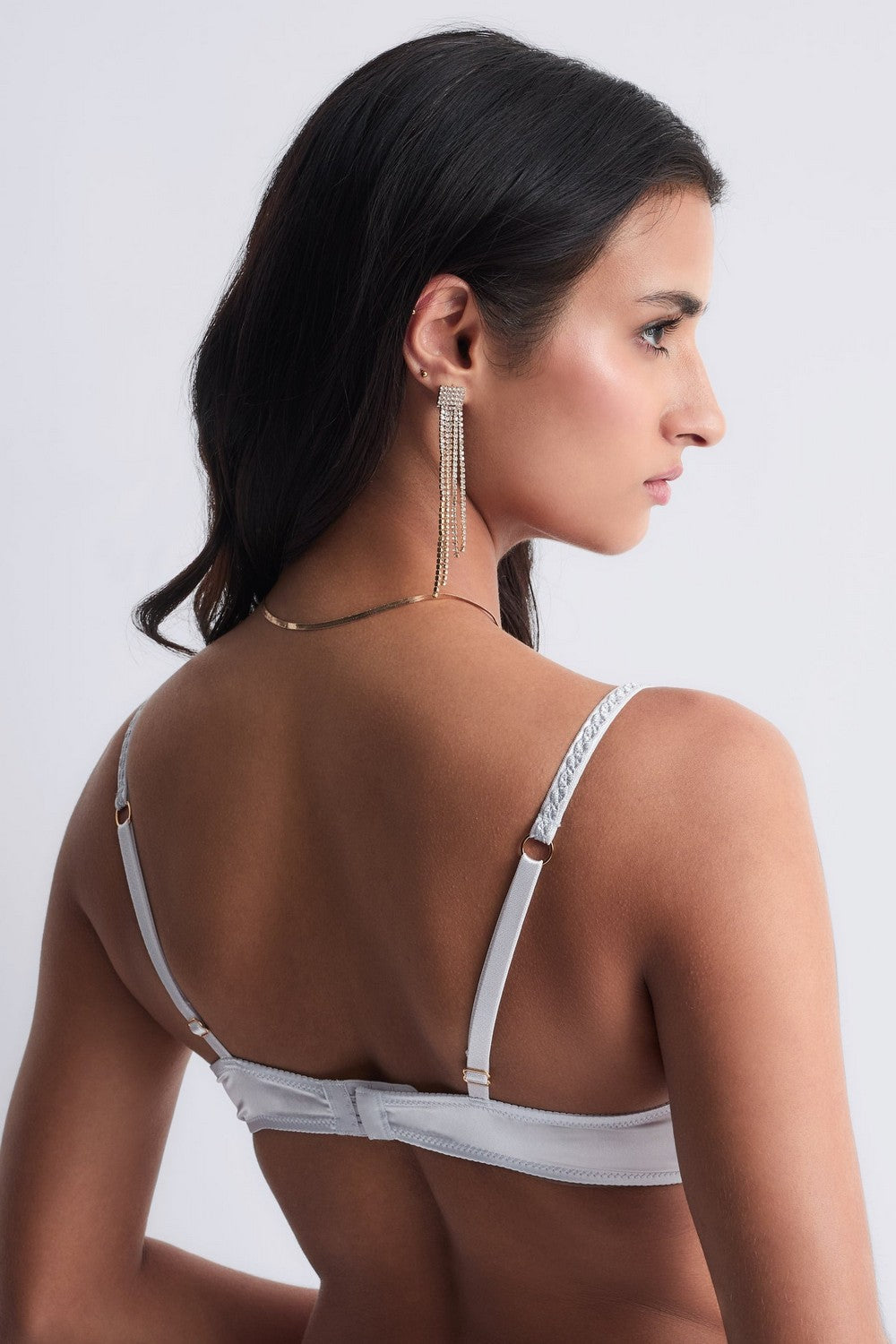 М'який бюстгальтер із мережива 5CF12 Satin Memories arctic bleu