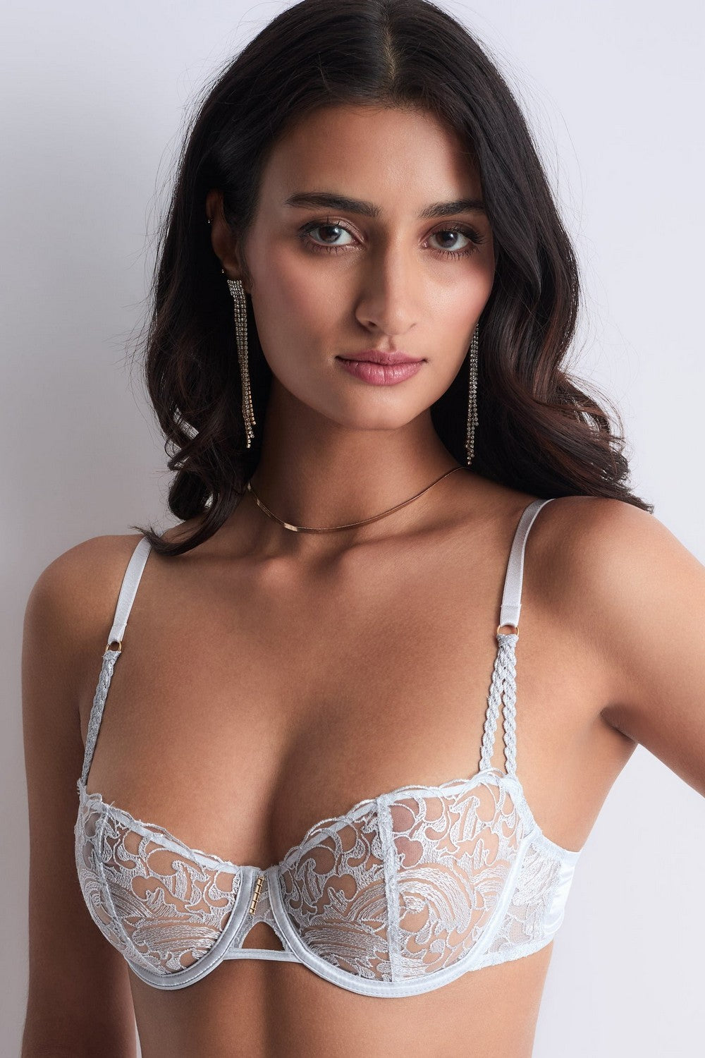 Мягкий бюстгальтер на косточках 5CF14 Satin Memories arctic bleu