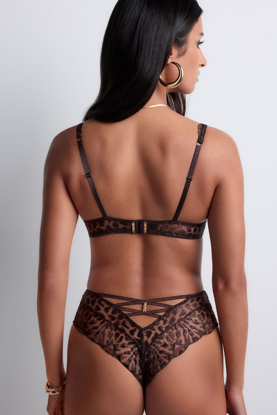 Мягкий бюстгалтер балконет 5DF14 Crazy in Love satin brown