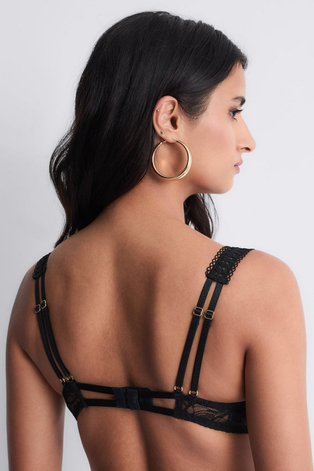 Кружевной бюстгальтер балконет 5IF14 After Hours black