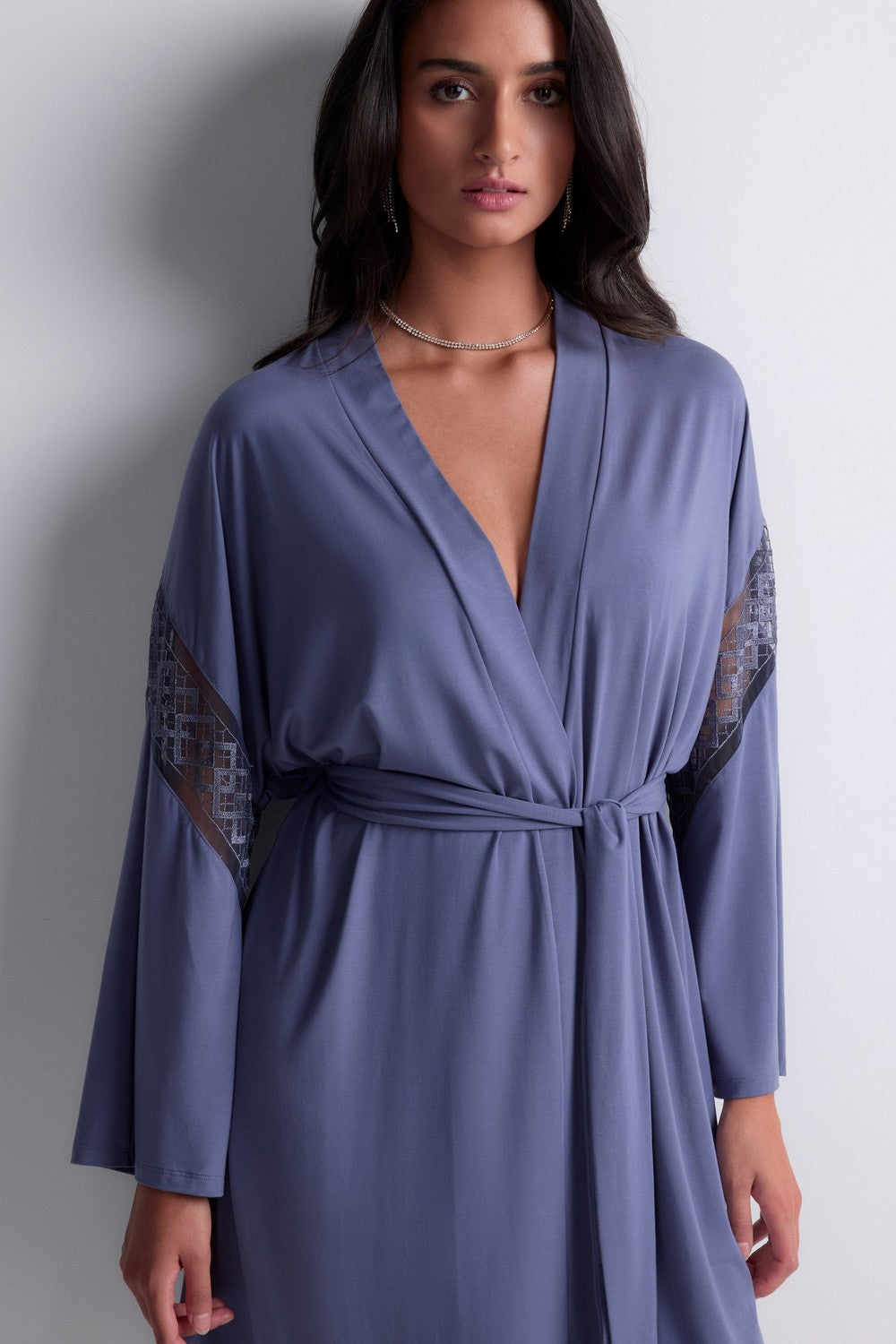 Халат из модала 5L65 Sweet Obsession denim