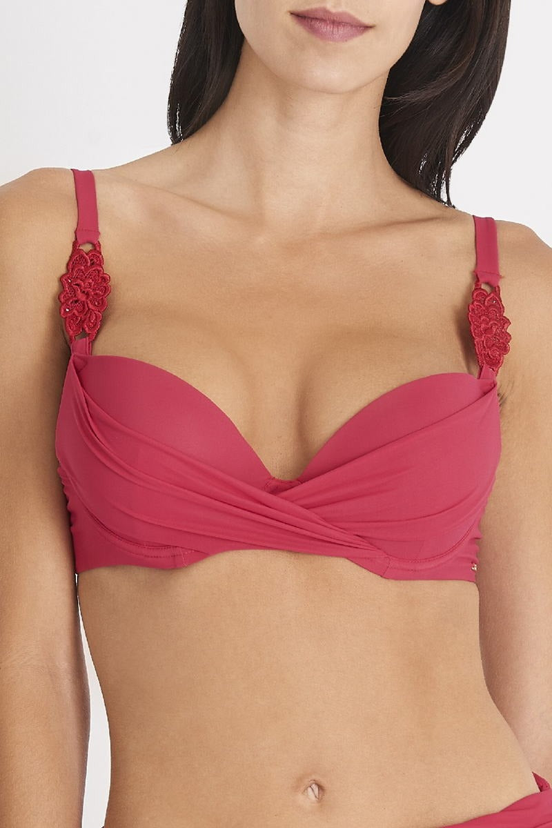 Купальный бюстгальтер пуш-ап HQ08 Eclat D'Oasis rouge