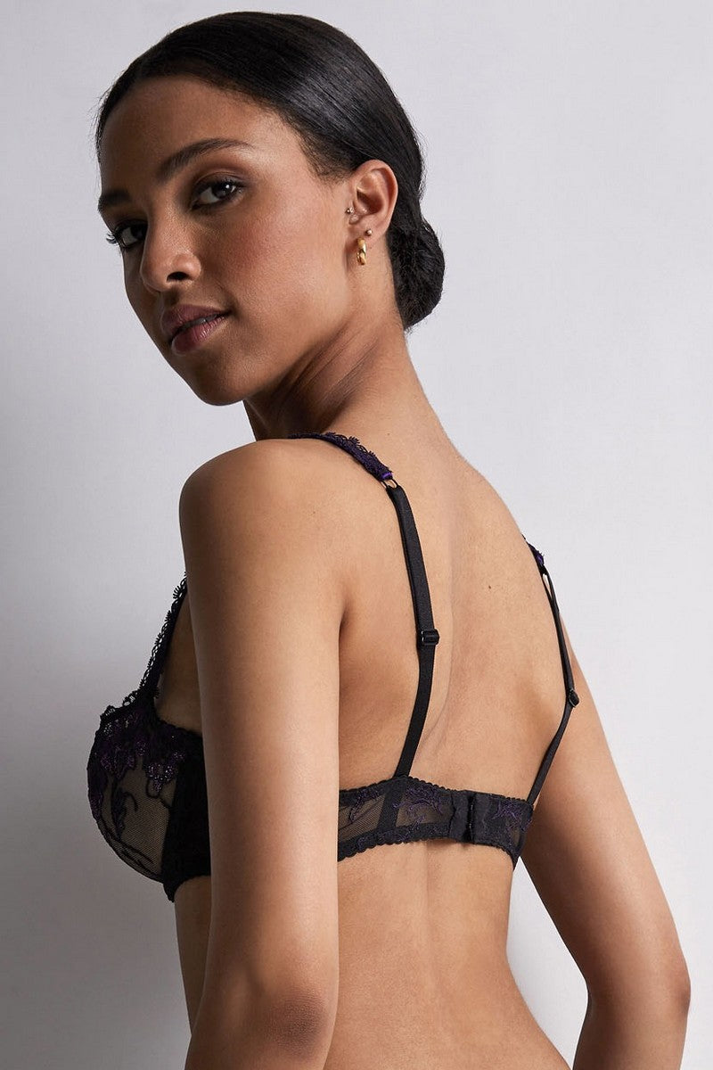 Бюстгальтер с вышивкой IBF14 A Fleur de Toi dark orchid