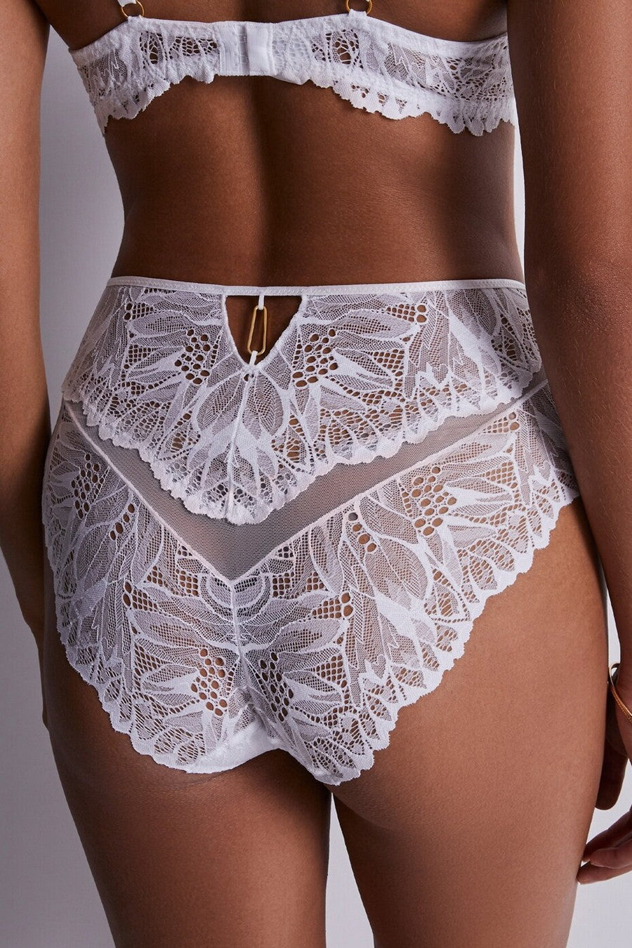 Високі трусики сліпи LA24 FlowerMania white