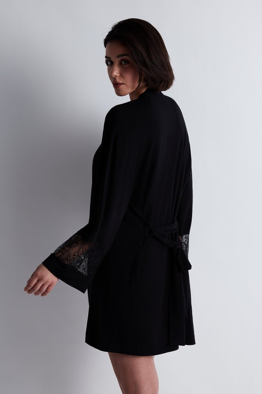 Халат з модалу RL65 Lazy Days black