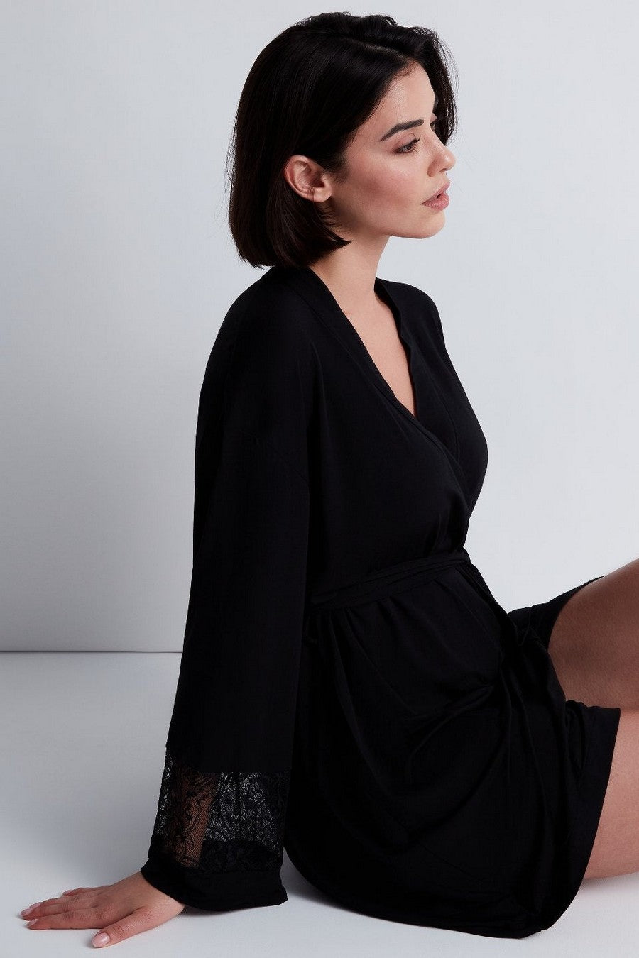 Халат из модала RL65 Lazy Days black