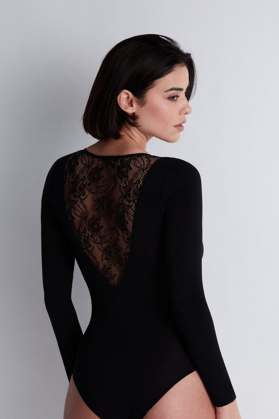 Боді-сліп із модалу RL84 Lazy Days black Aubade