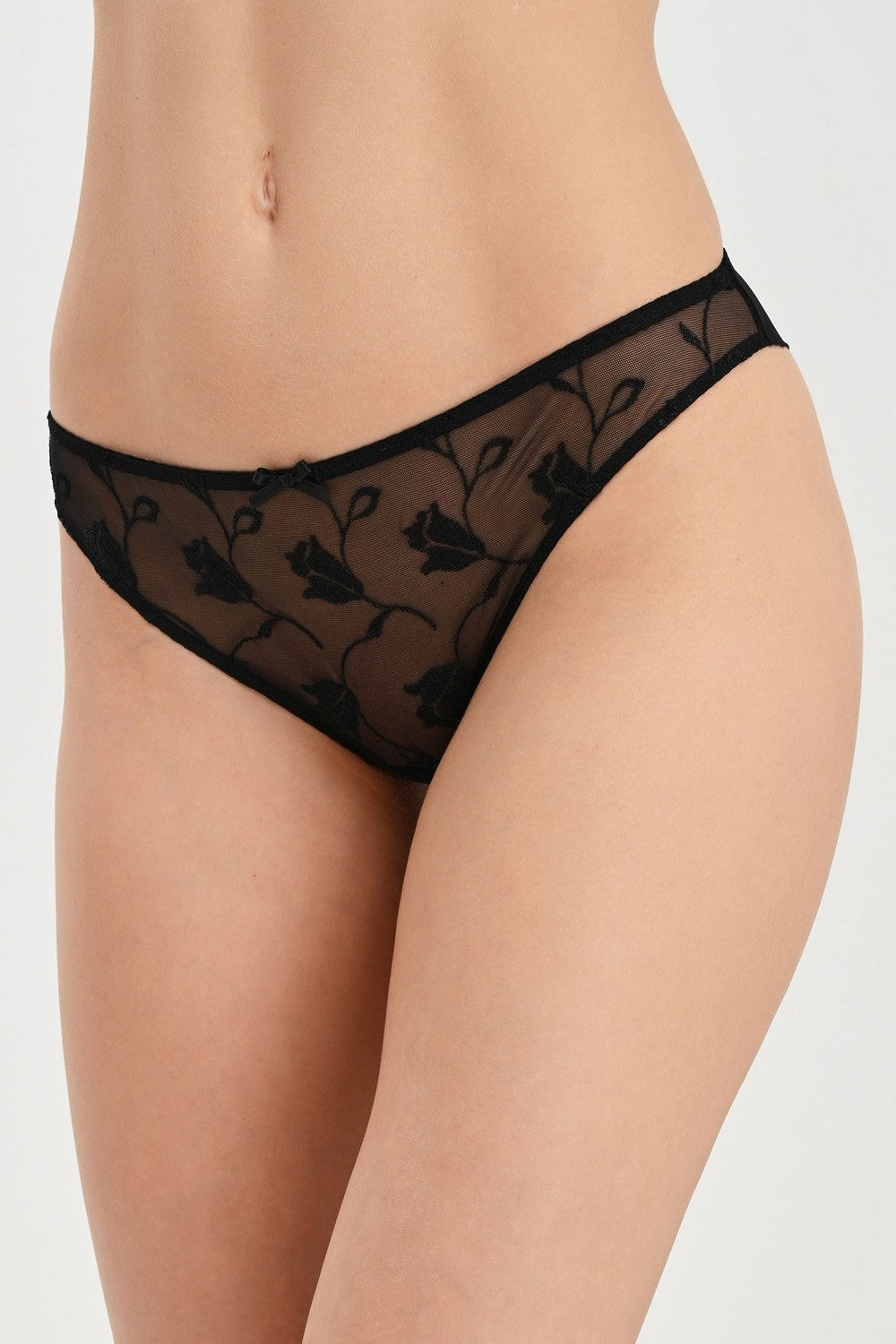 Трусики стринг из микросетки TM26 Softessence black