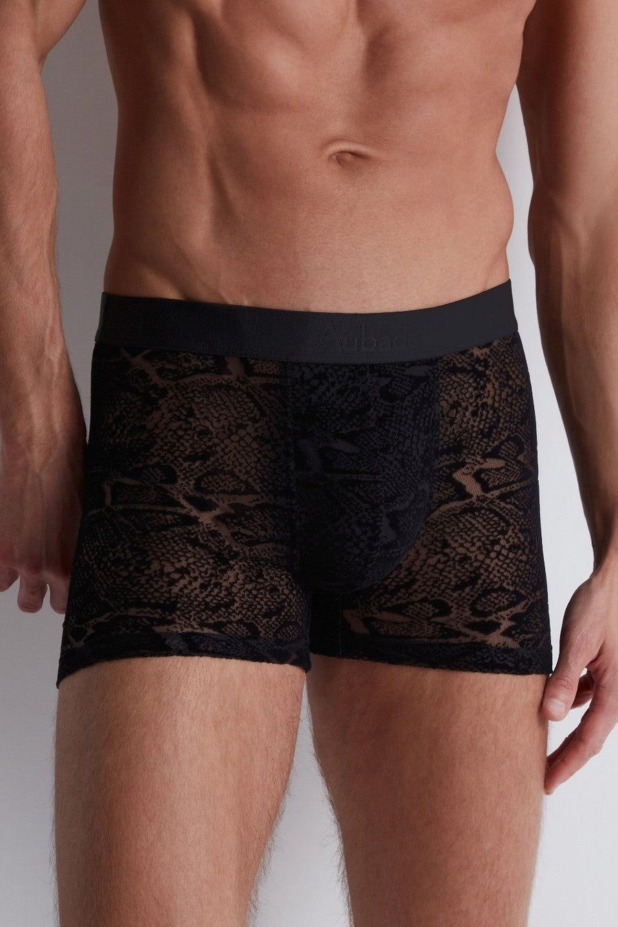 Мужские трусы шорты с принтом XB78S Men black python