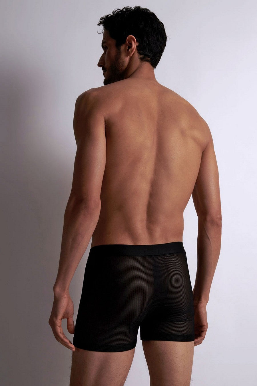 Чоловічі труси шорти в смужку XB78S Men black stri