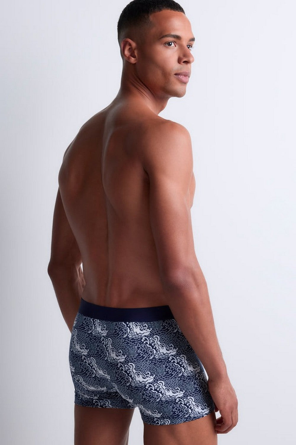 Мужские трусы шорты с принтом XB78T Men new wave