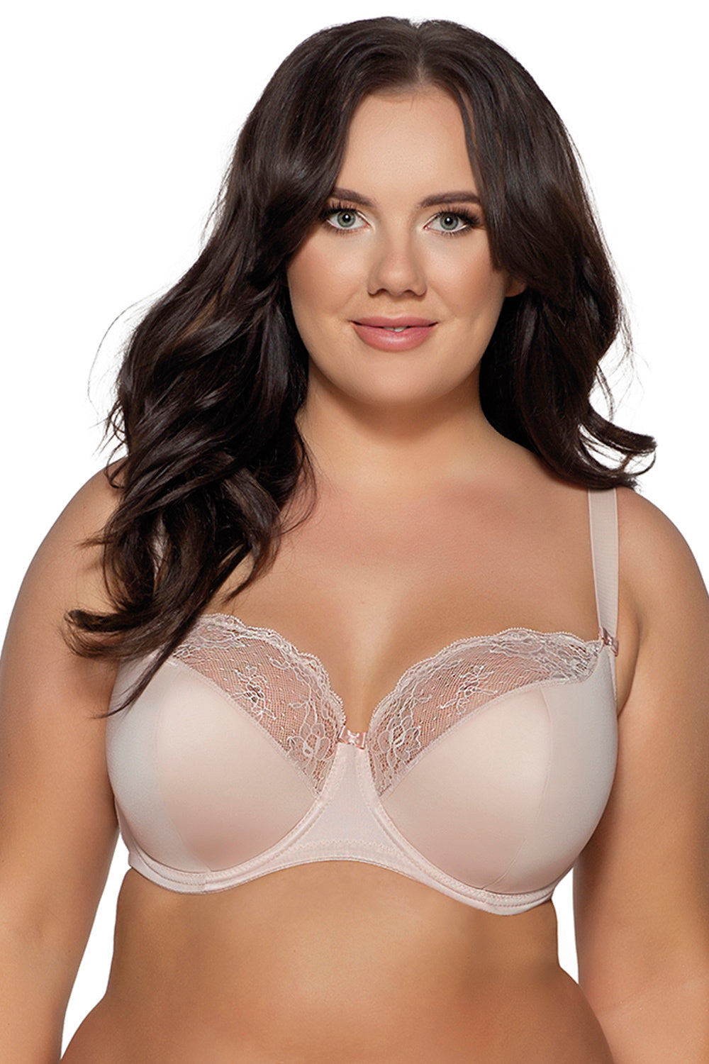 Полудублированный бюстгальтер с кружевом Azalea 2110 nude