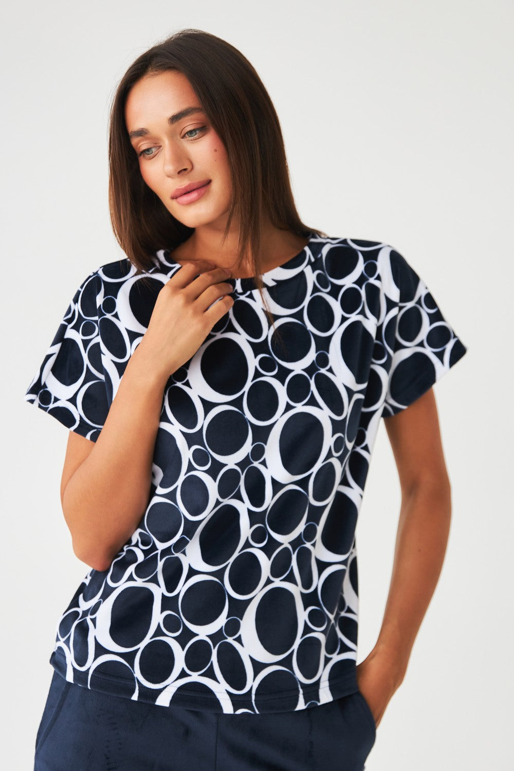 Плюшевый комплект для дома 0277/333 circles/dark blue