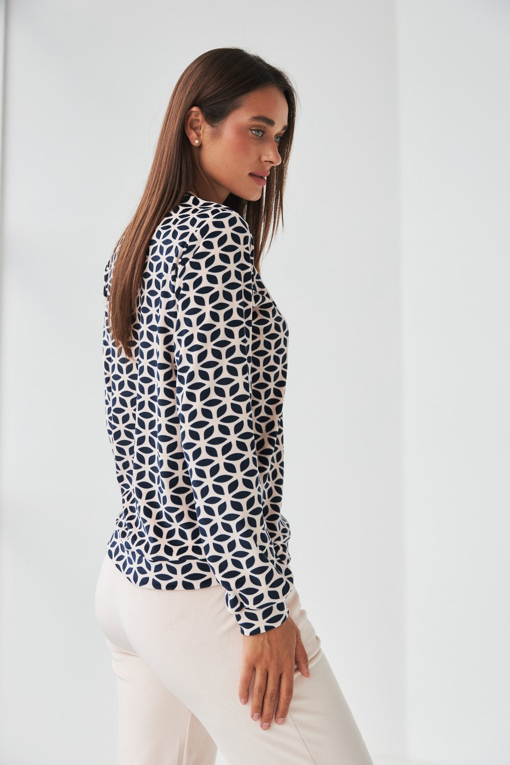 Комплект для дома с принтом 0285/333 geometry/peach