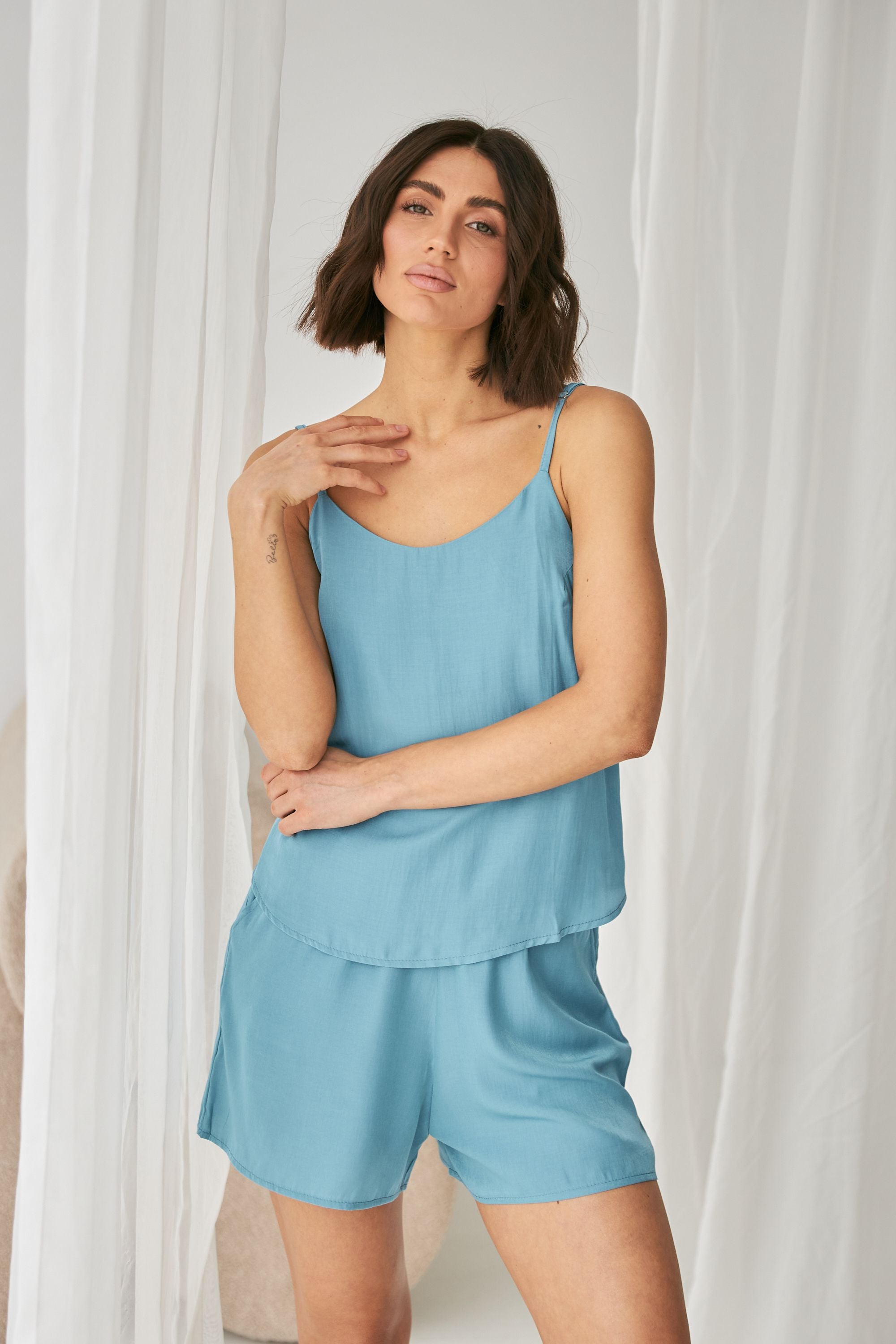 Пижама из штапеля с шортами 0296/330 sea wave