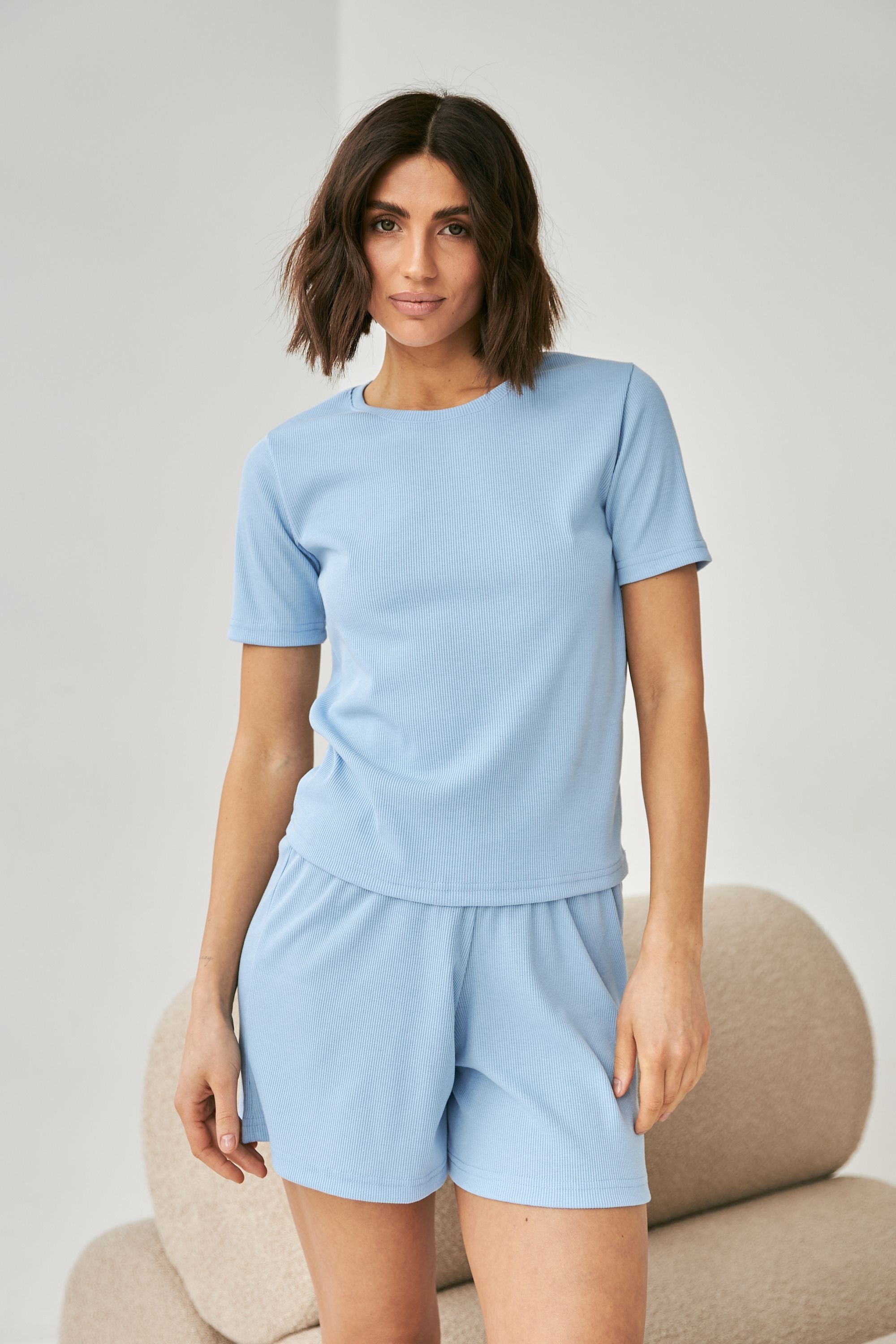 Пижама в рубчик 0315/313 blue