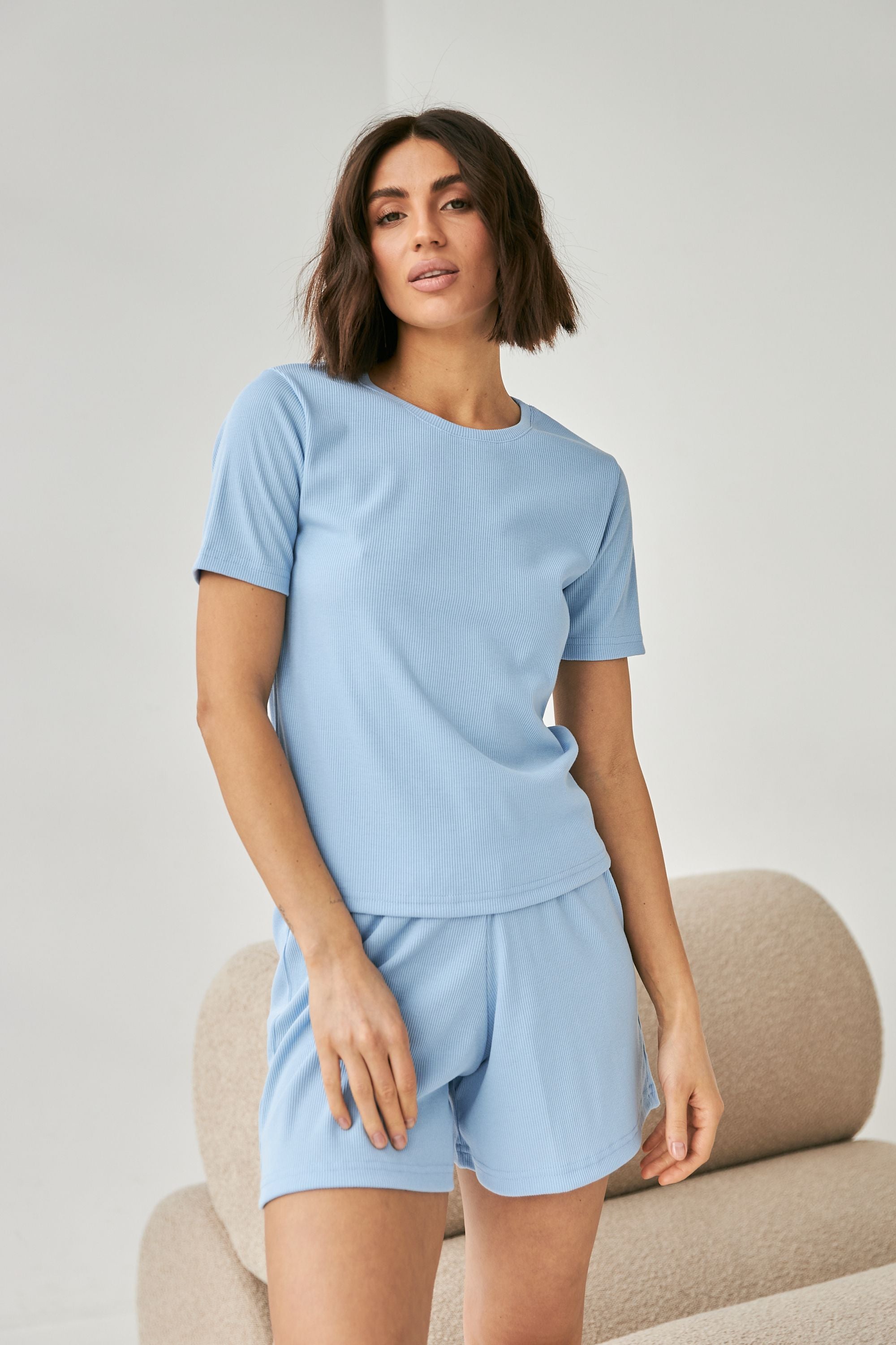 Пижама в рубчик 0315/313 blue