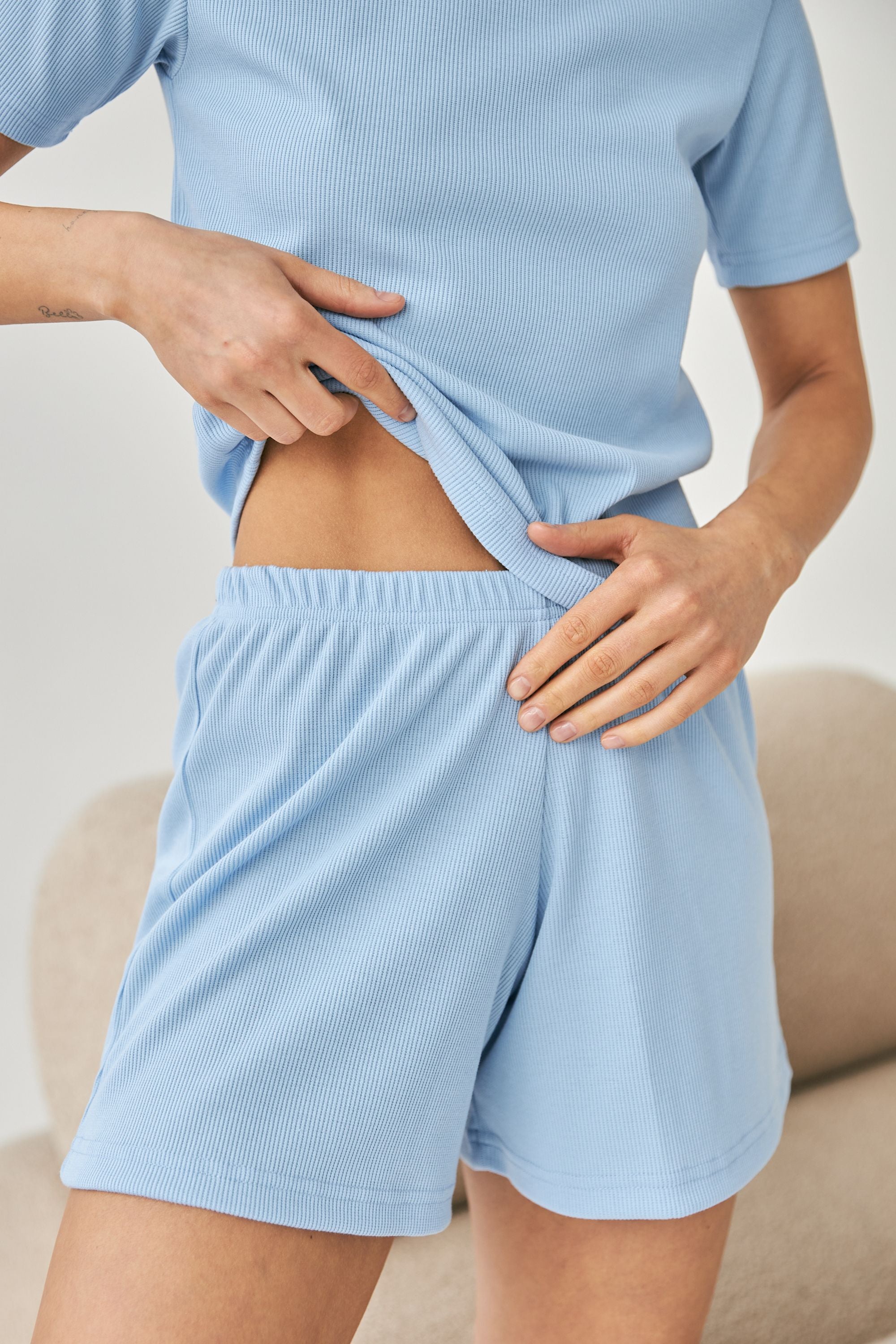 Пижама в рубчик 0315/313 blue