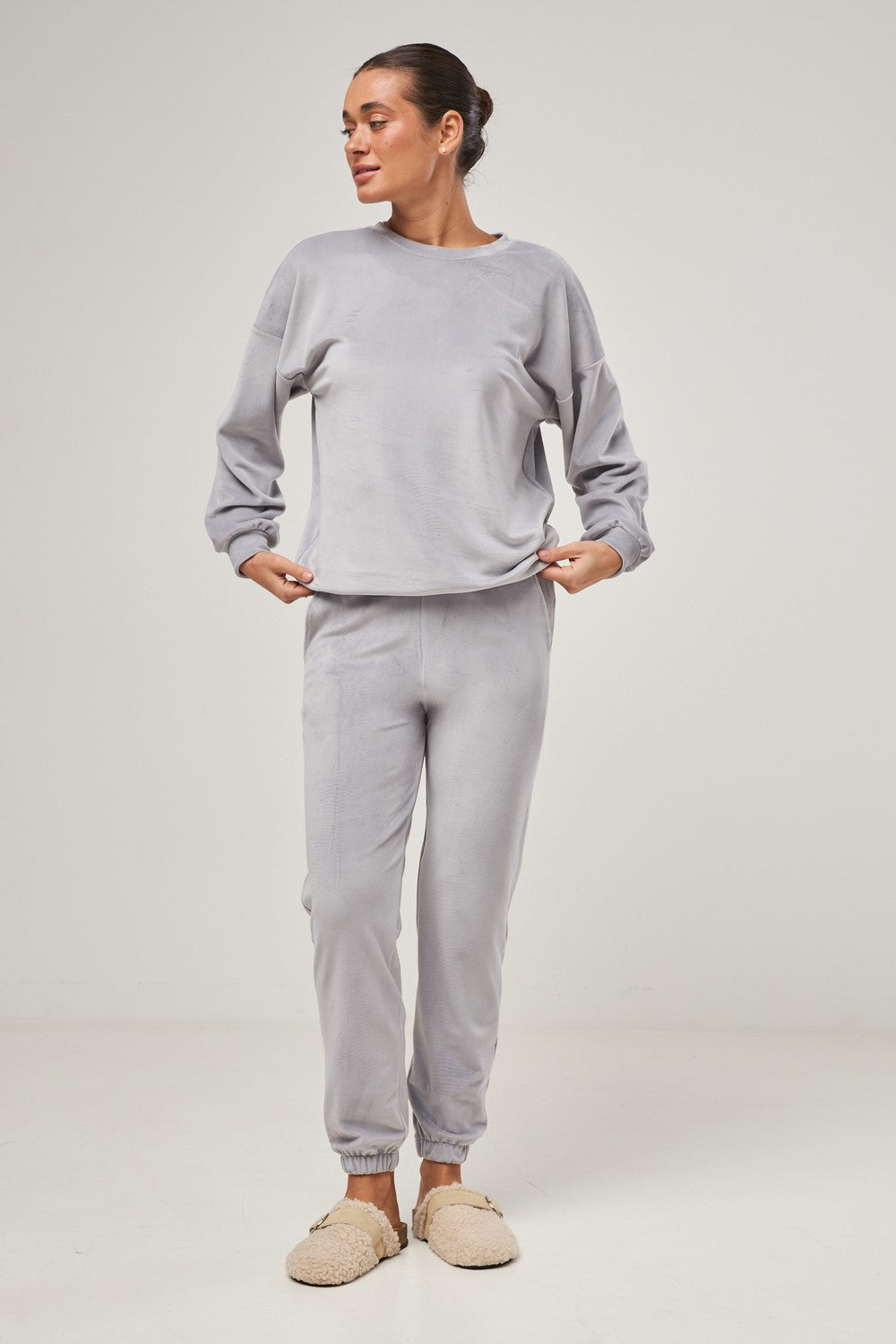 Плюшевый комплект для дома 0332/333 light gray