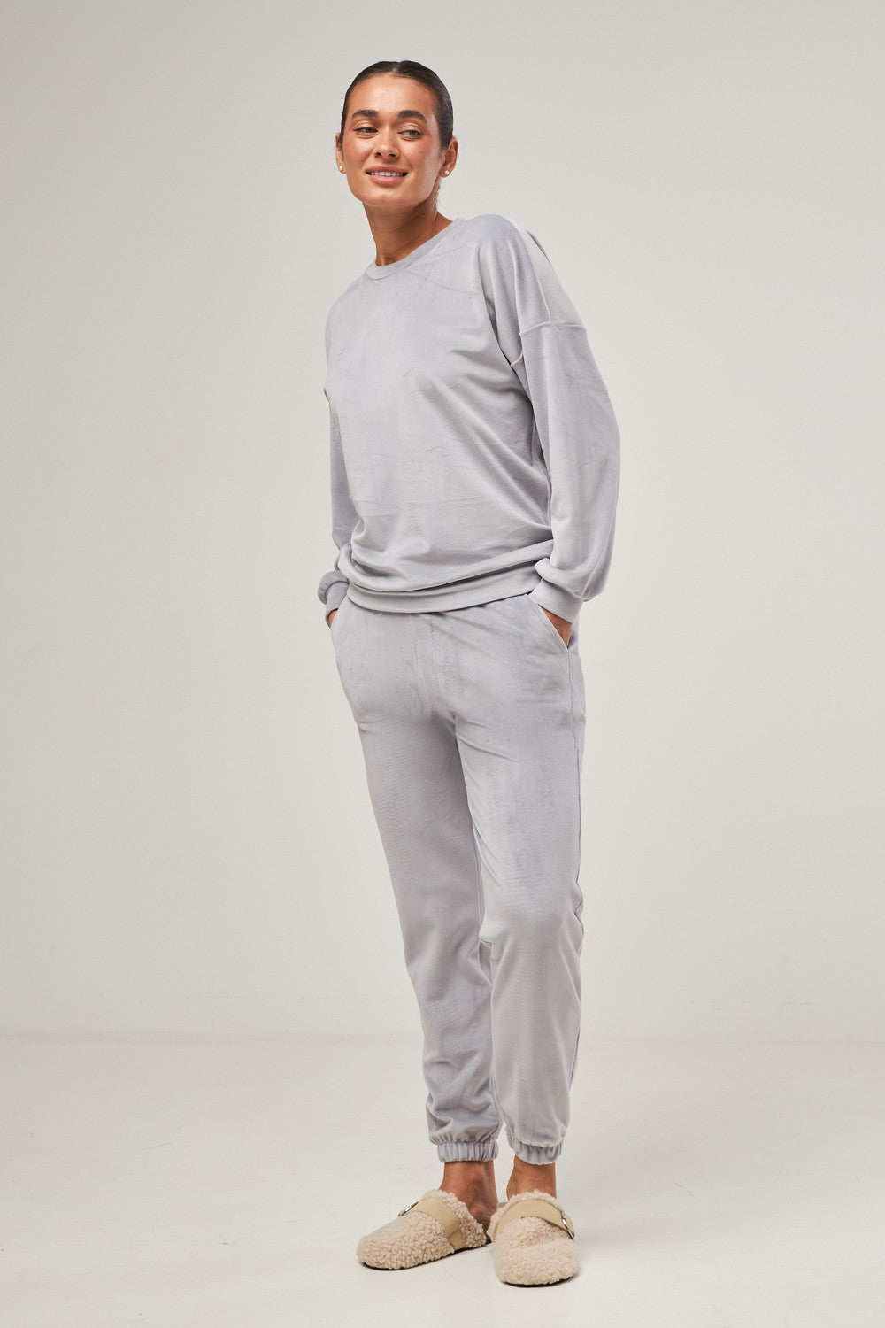Плюшевый комплект для дома 0332/333 light gray