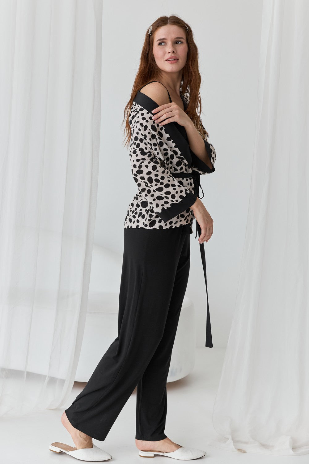 Домашній комплект з принтом 0345/344 leopard