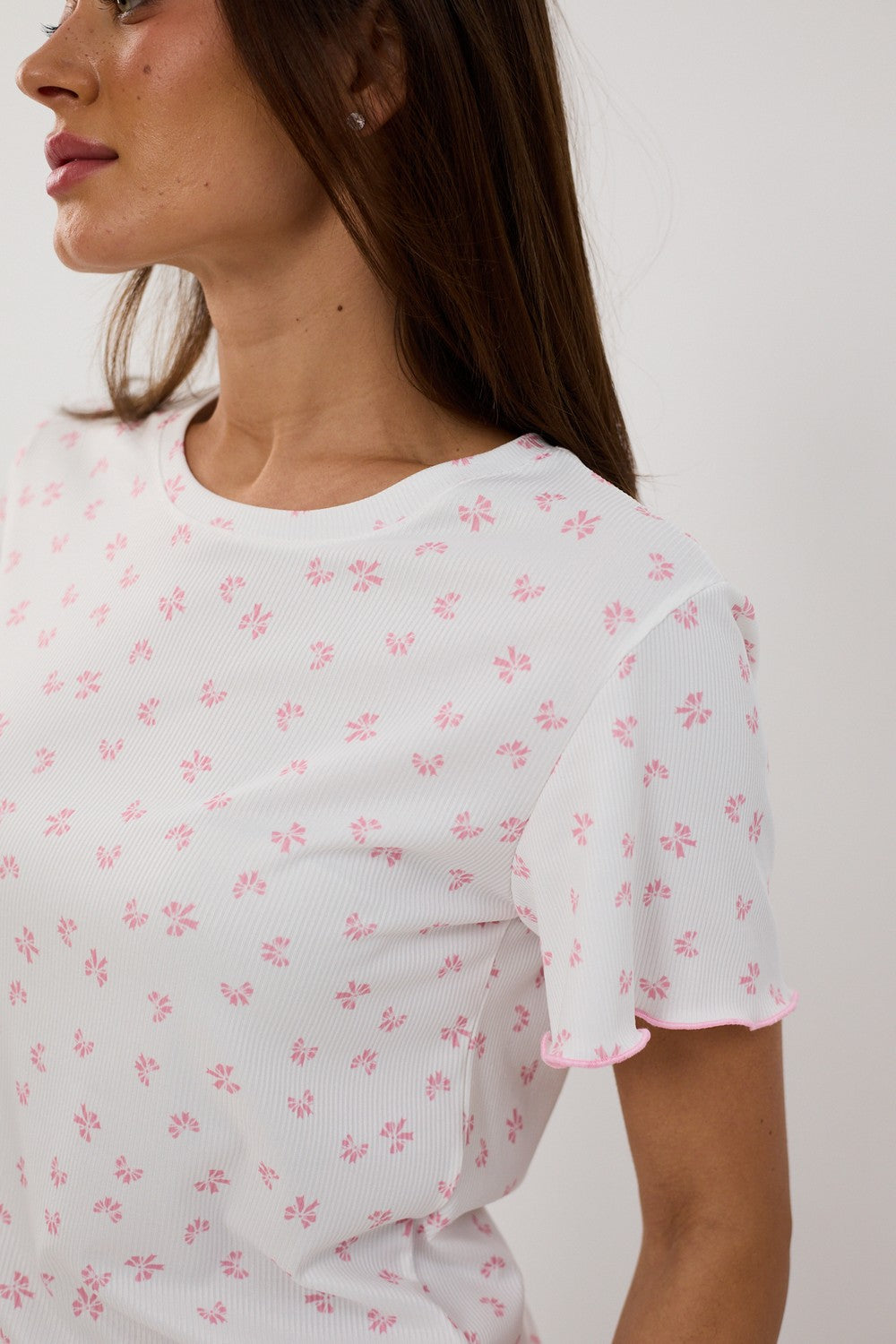 Пижама с шортами 0386/387 bows/rose
