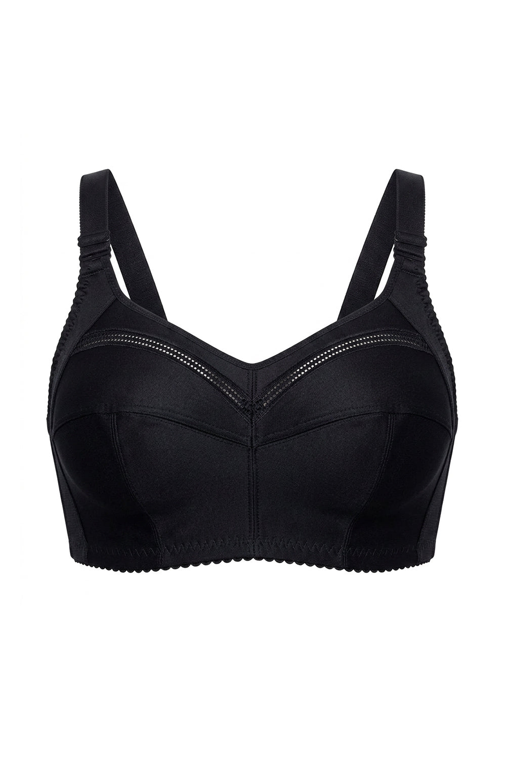 Мягкий бюстгальтер без косточек 55 black