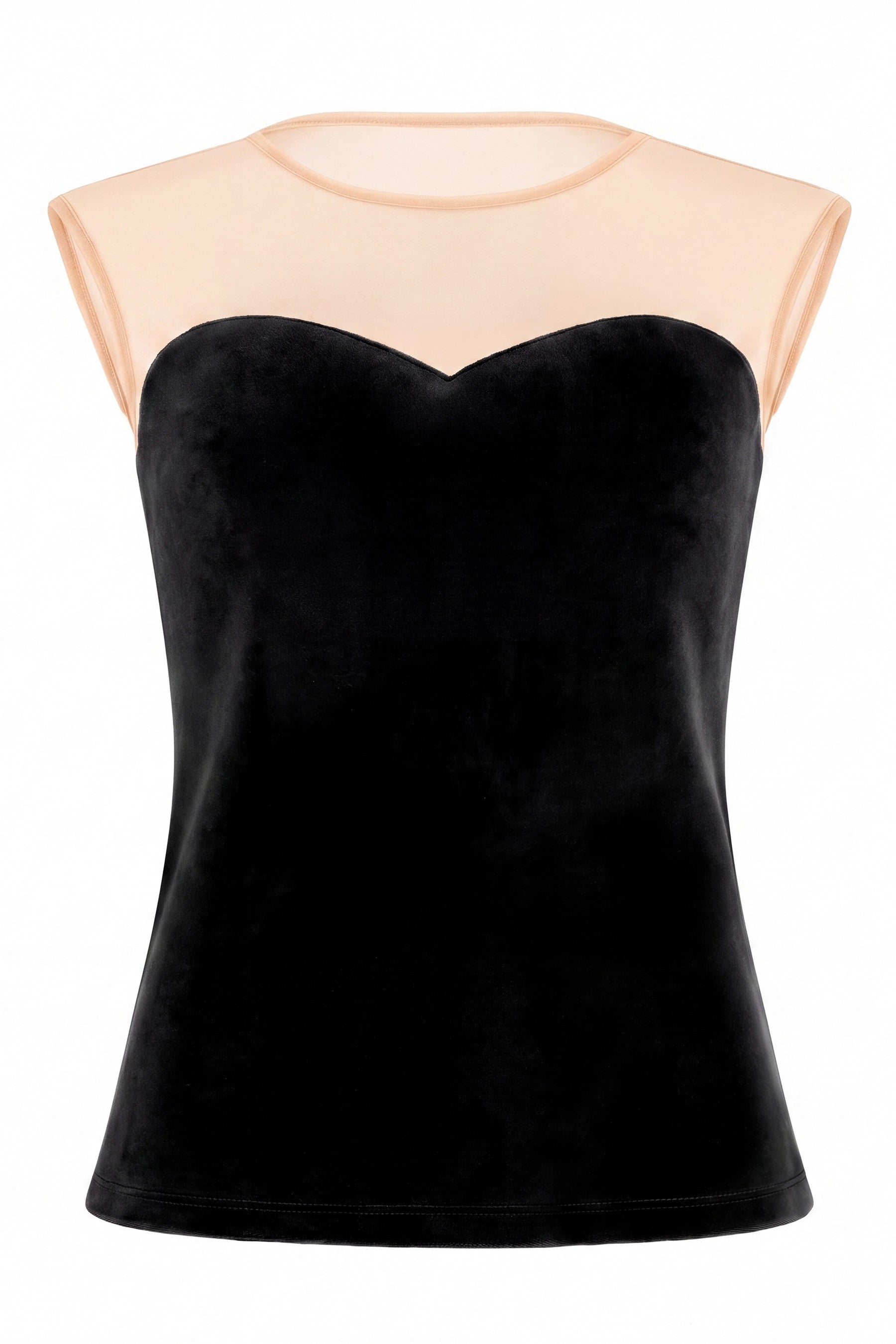 Велюрова блуза 650-2130/01 black Anabel Arto