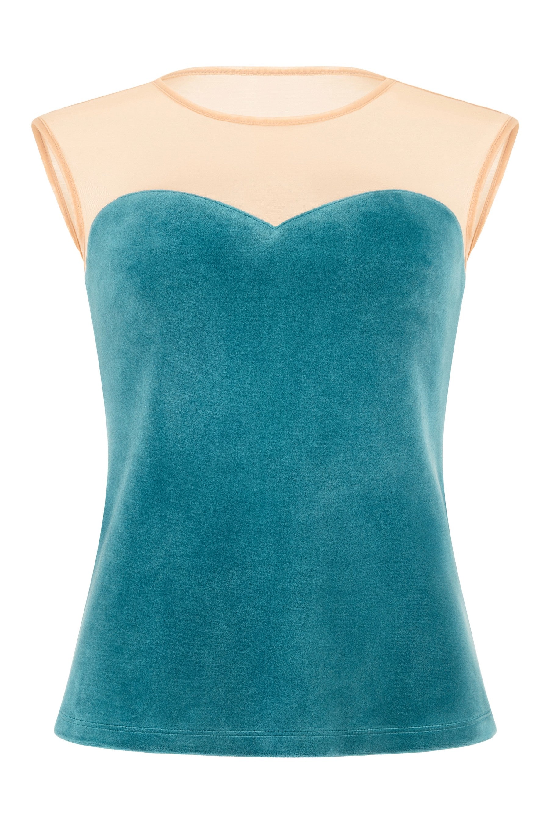 Велюрова блуза 650-2130/119 emerald Anabel Arto