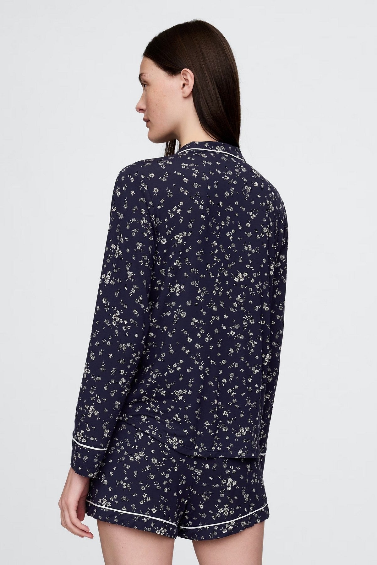 Піжамна блуза з модалу 323986847 blue