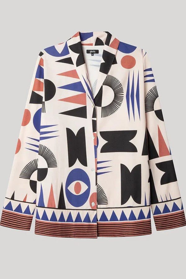 Домашняя блуза с принтом 2/20312T