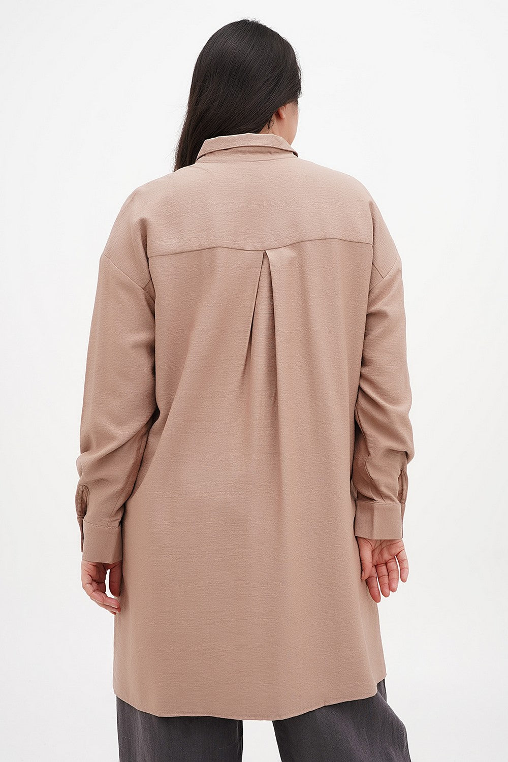 Асимметричная рубашка Marisa cappucino