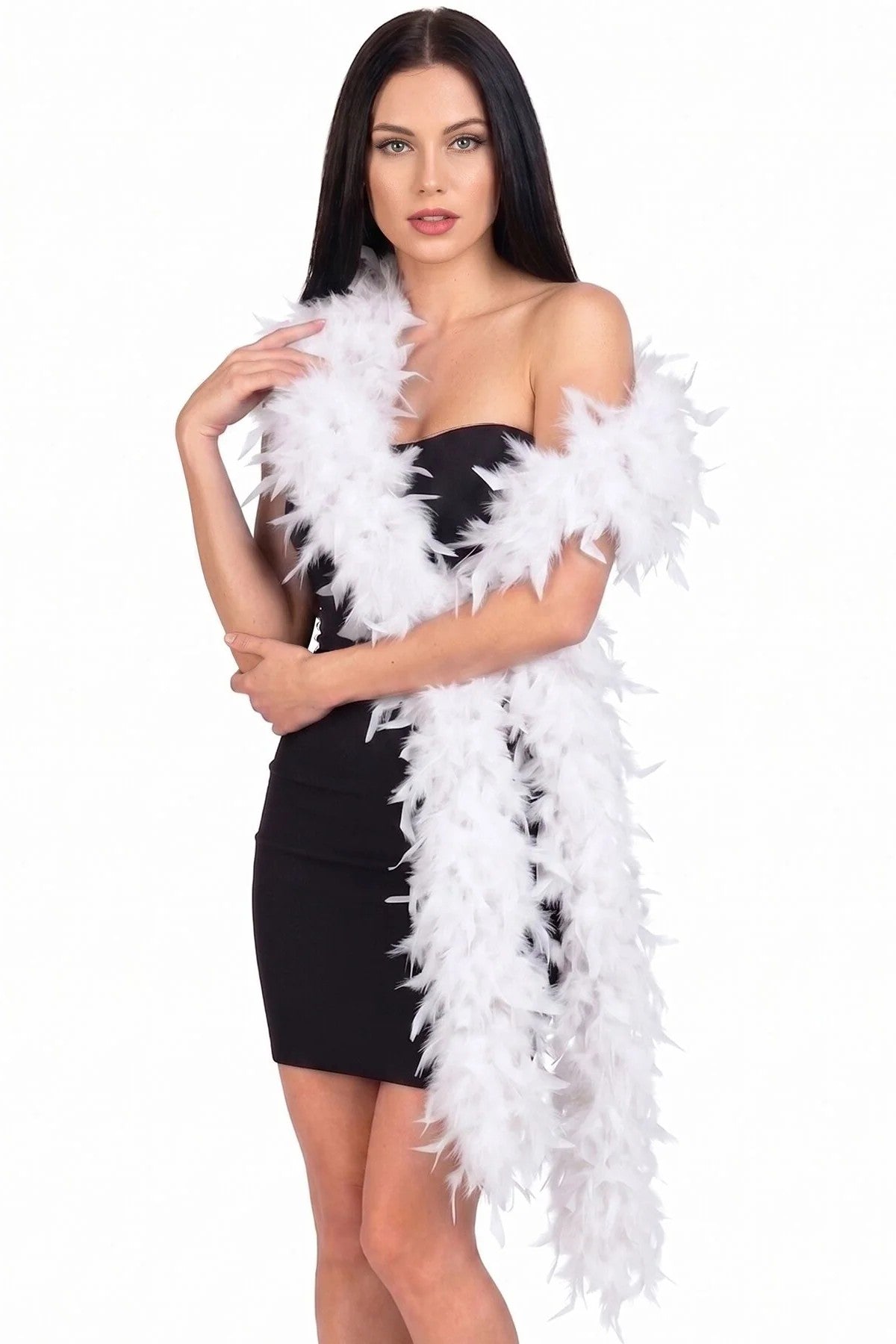 Боа з пір'я SX4671 white Art of Sex