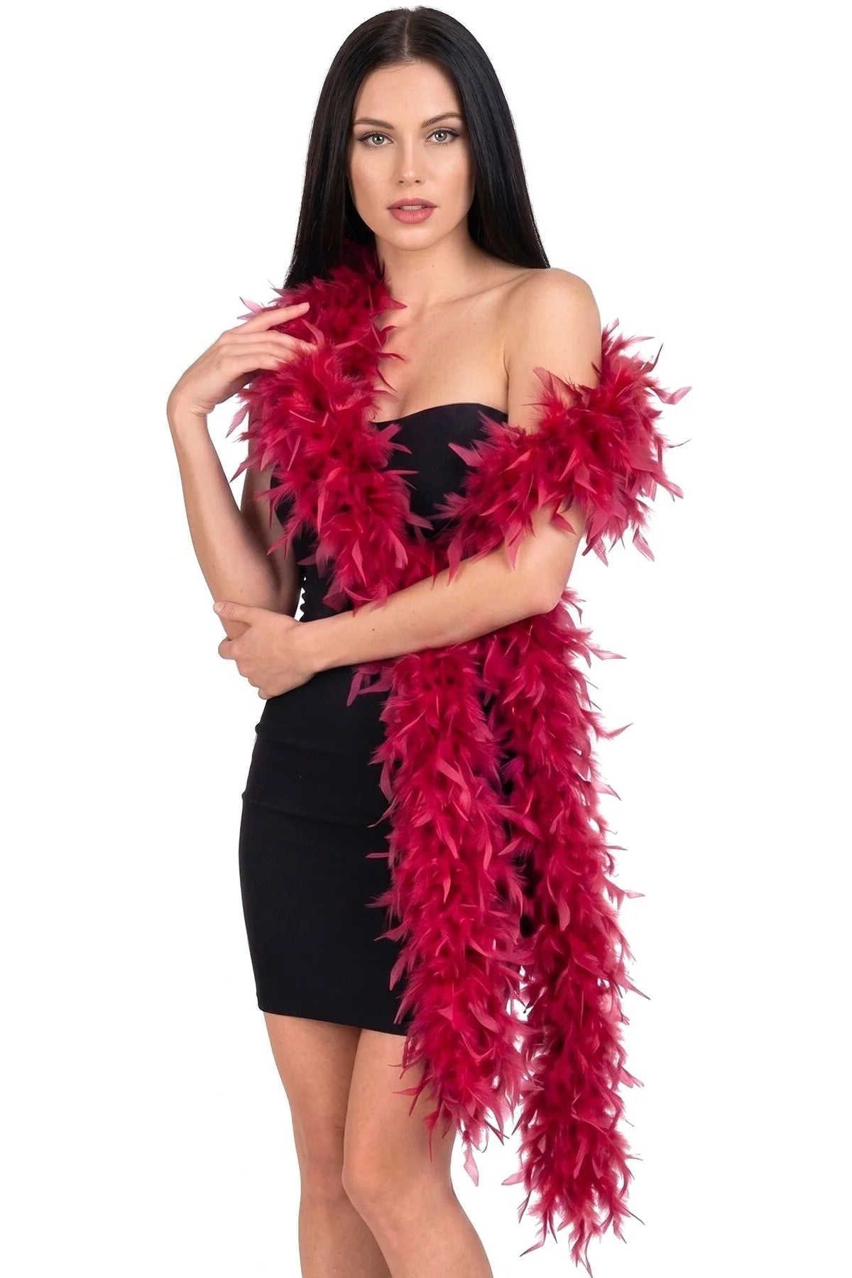 Боа з пір'я SX4672 red Art of Sex