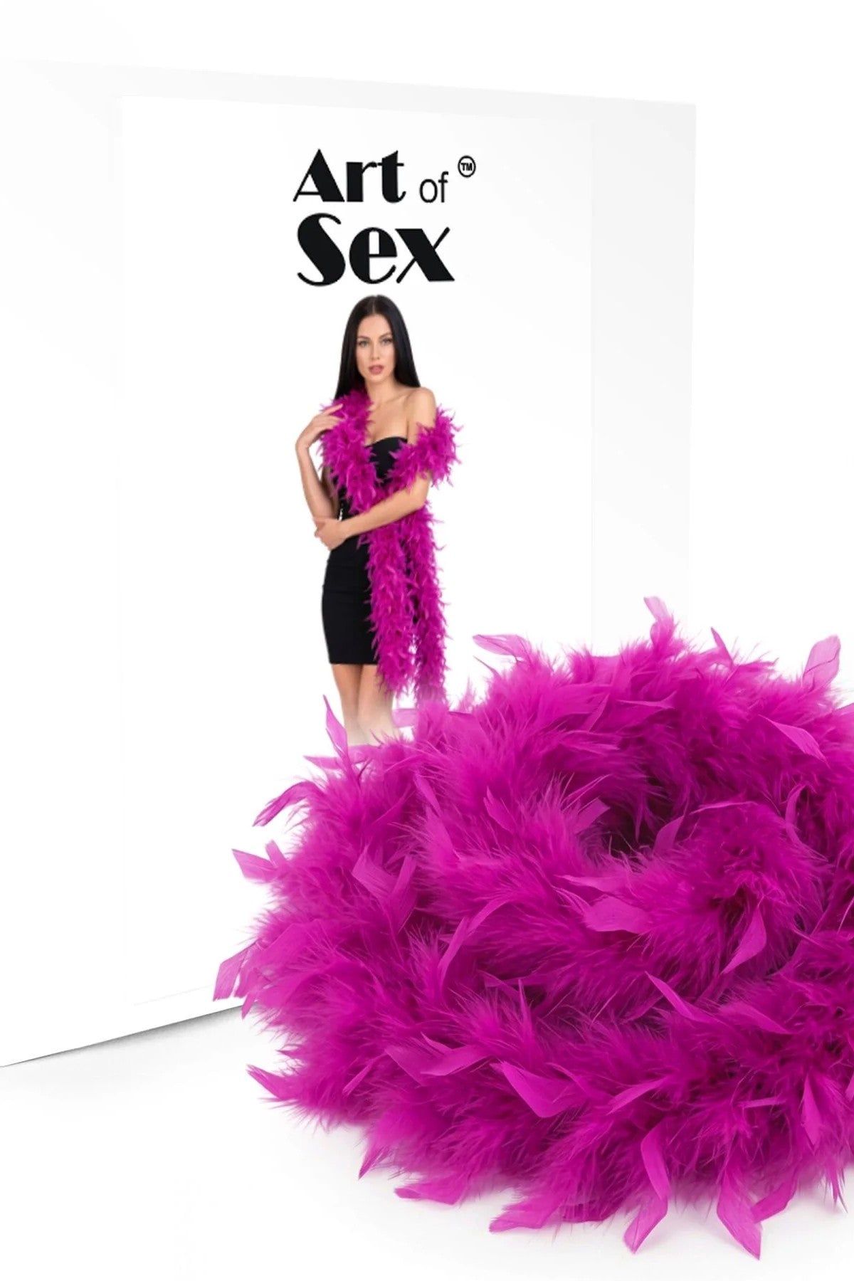 Боа з пір'я SX4673 magenta Art of Sex