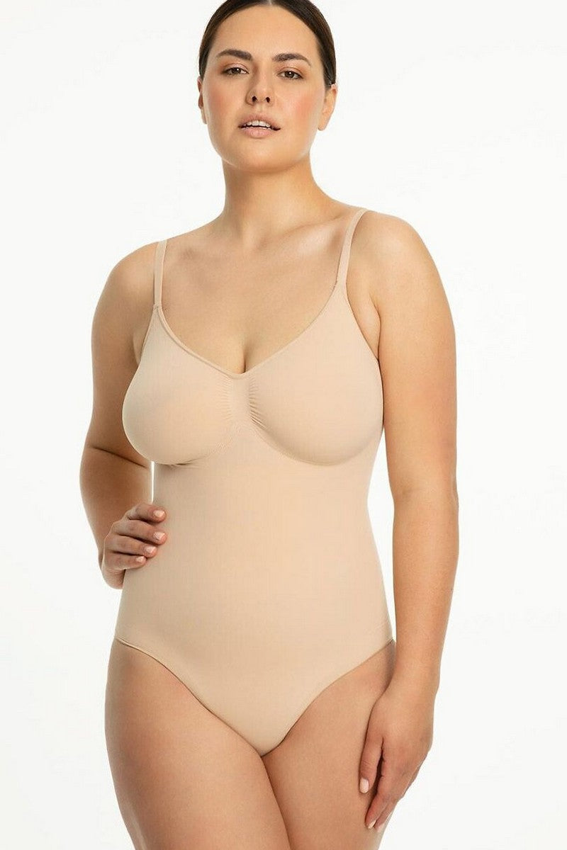 Бесшовное боди с коррекцией 421 Seamless beige