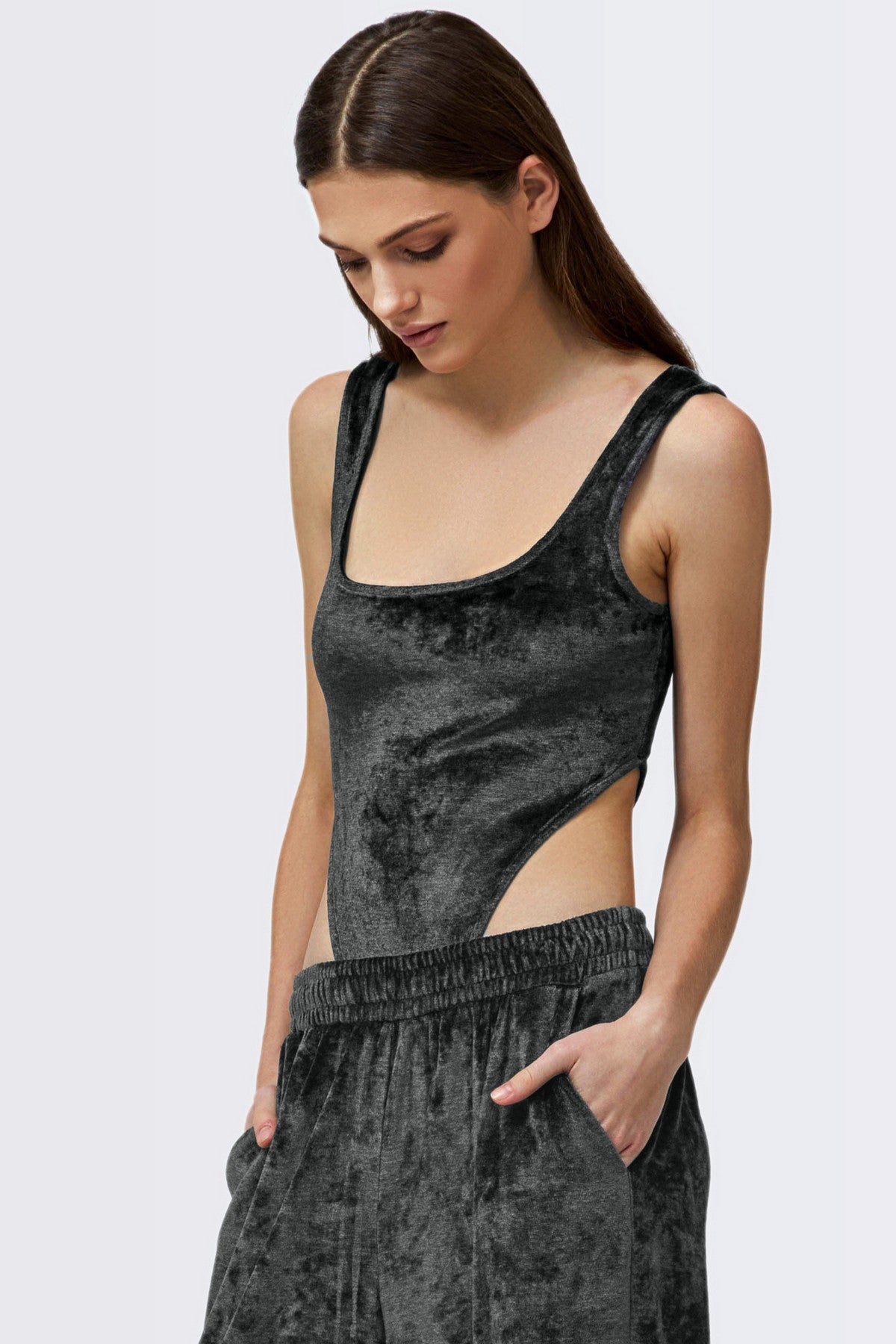 Велюровое боди 1833/50008