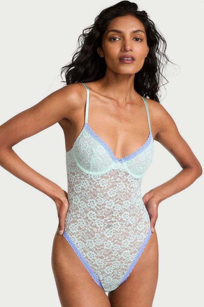 Кружевное боди 360052163 blue