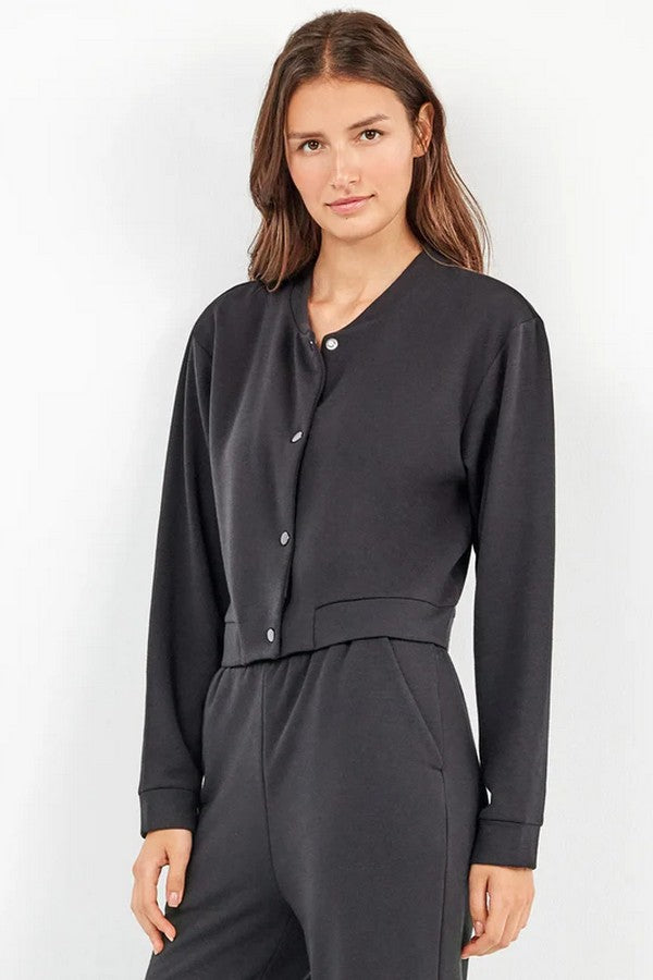 Трикотажный бомбер 2/7000 black