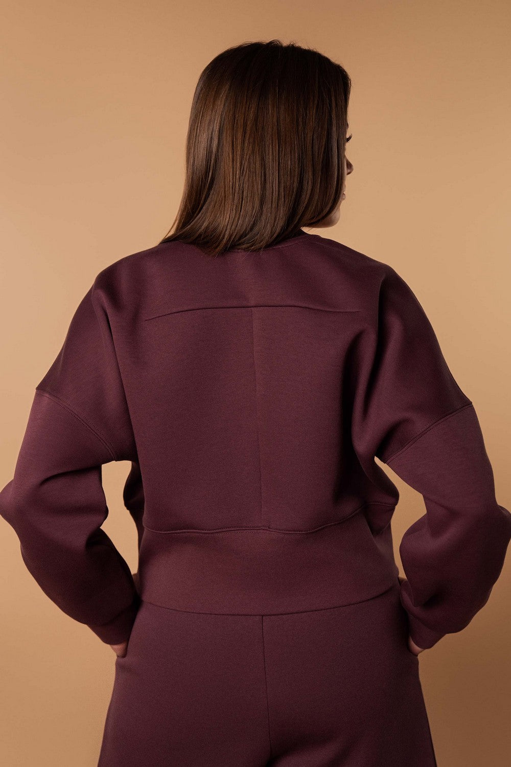 Світшот з бавовни HOM2425001 mahogany