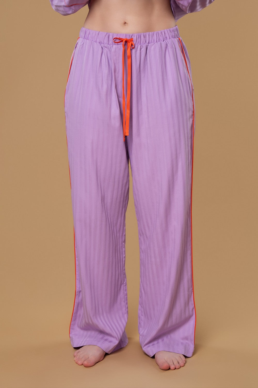Пижамные брюки в полоску HOM2527010 purple