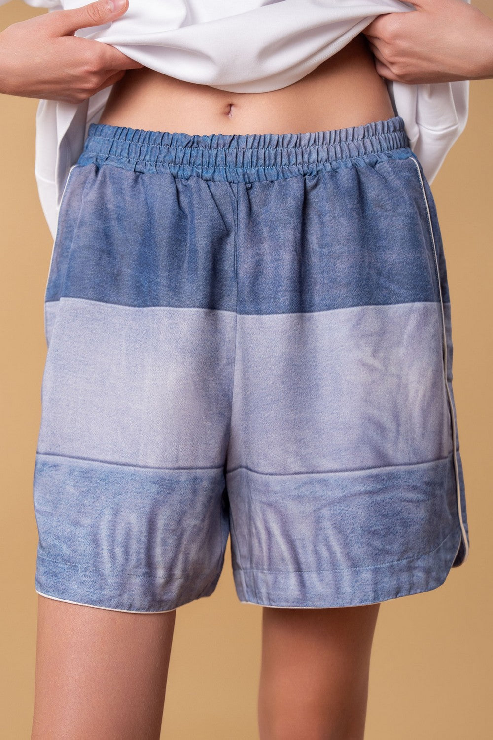 Пижамные шорты с карманами HOM2529013 denim