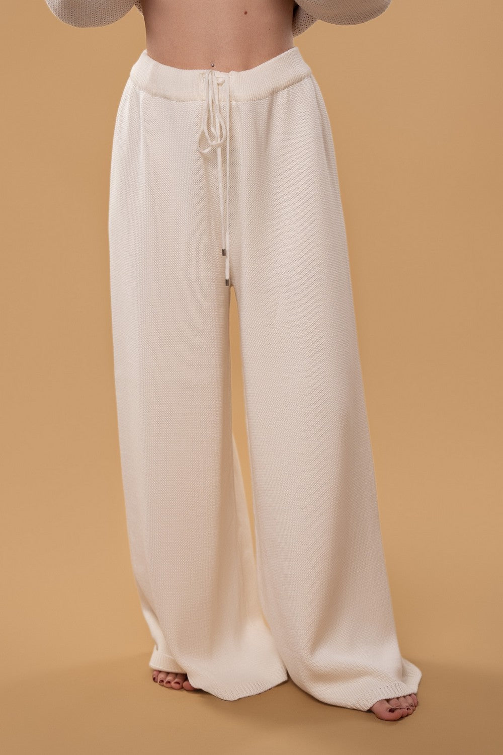 Брюки свободного кроя HOM2578080 milk