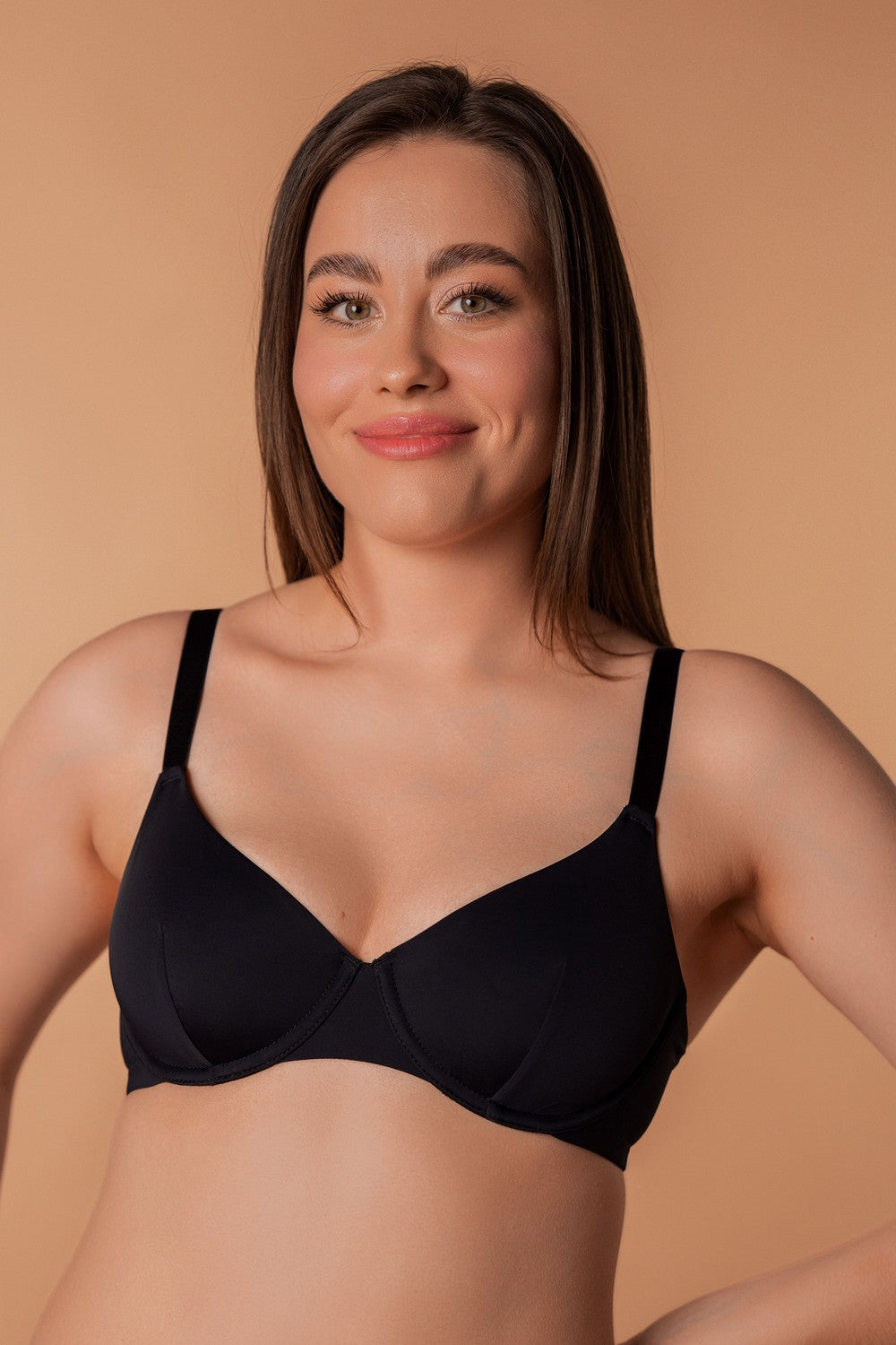 Мягкий бюстгальтер из микрофибры SLZ24201422 black