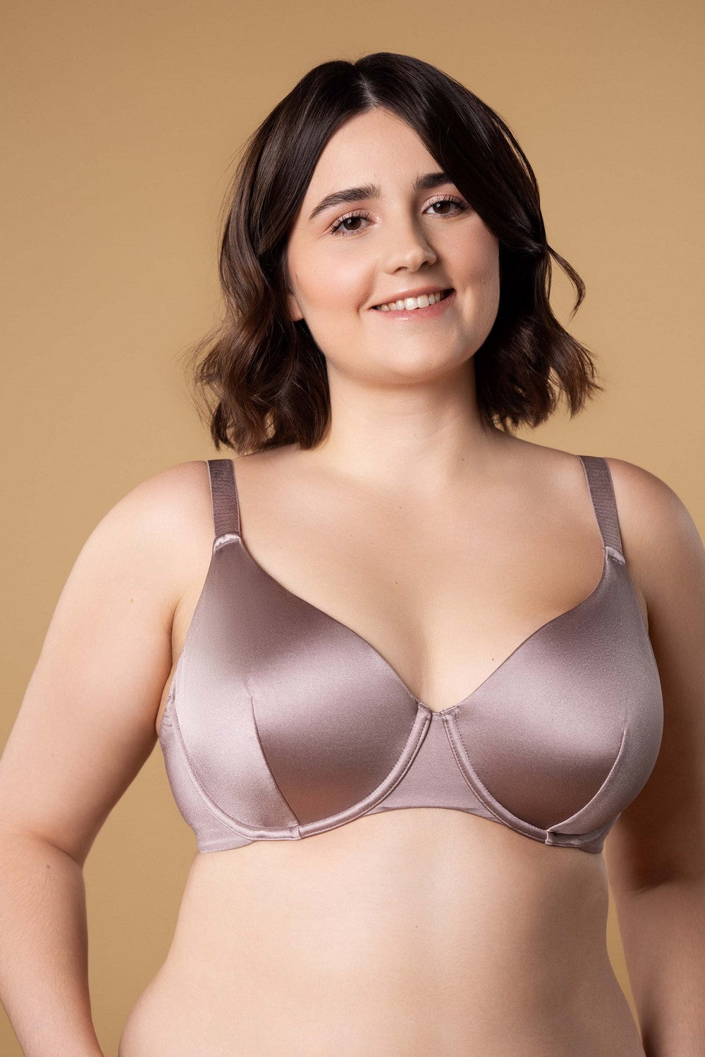 Мягкий бюстгальтер на косточках SLZ24201522 gray purple