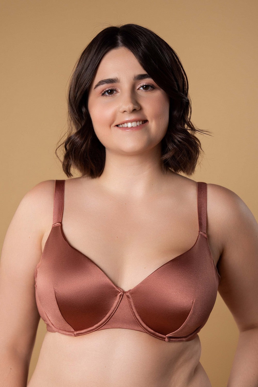 Мягкий бюстгальтер на косточках SLZ24201522 terracotta