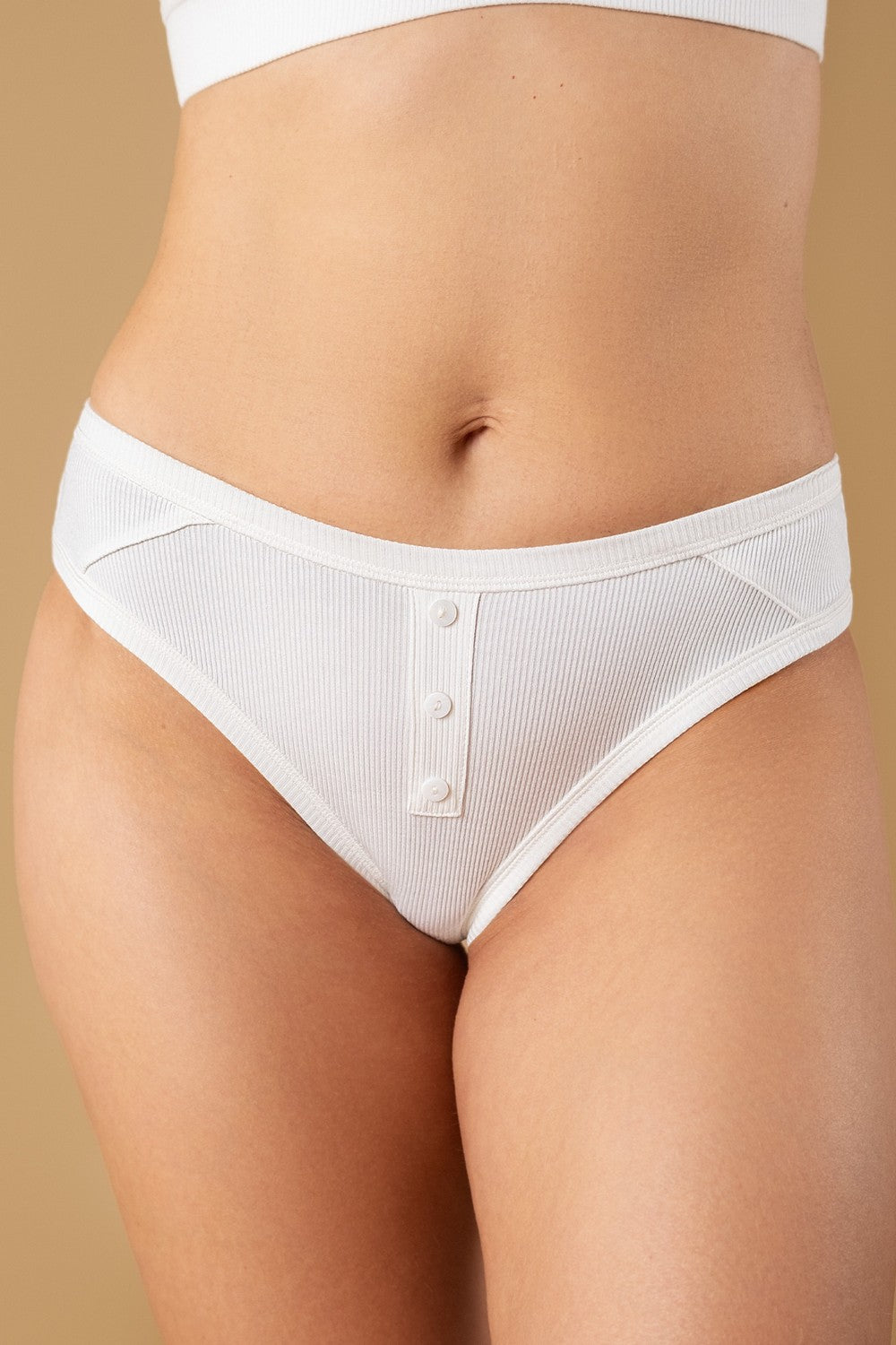 Трусики слип в рубчик SLZ25302001 ivory