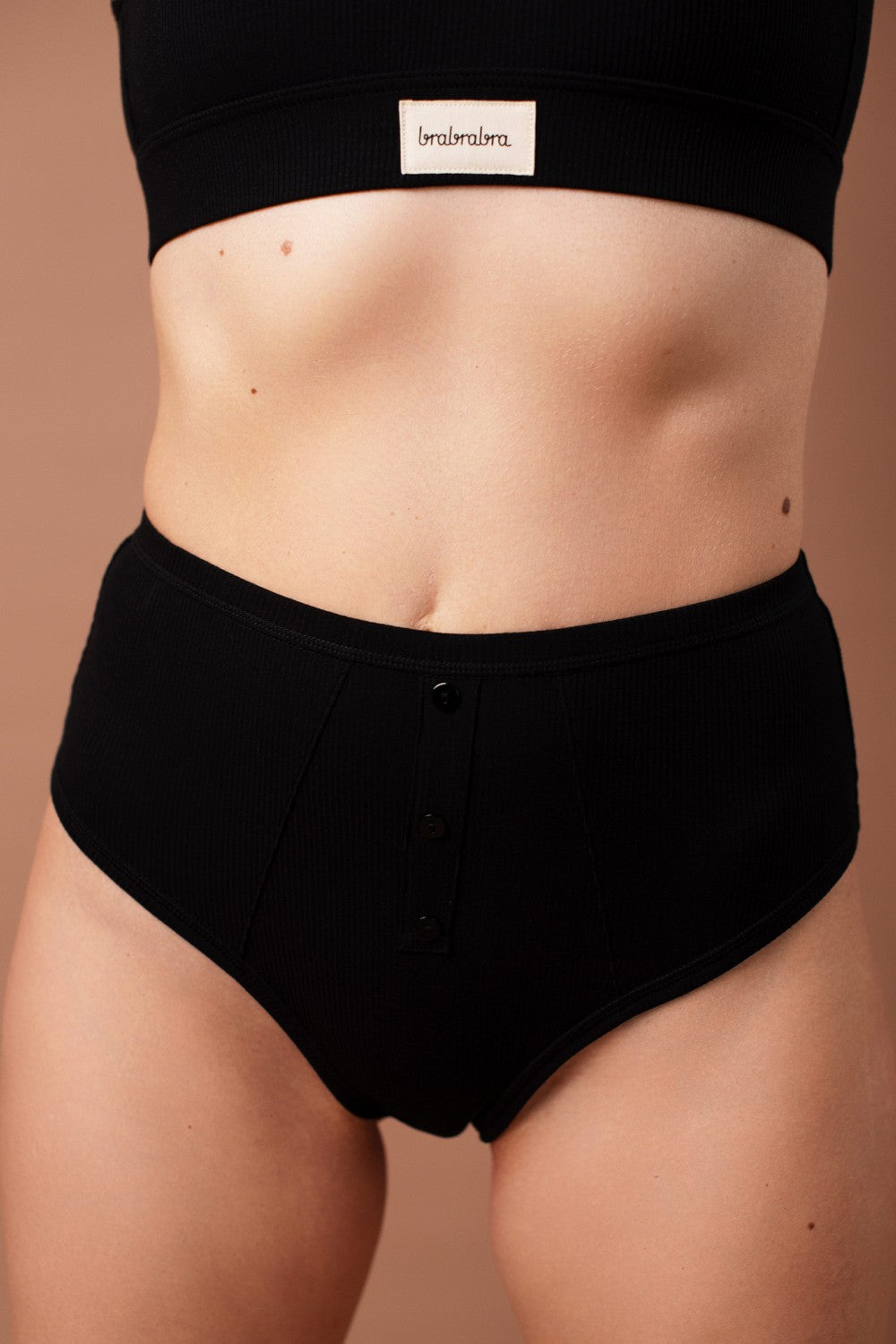 Трусики слип в рубчик SLZ25302101 black