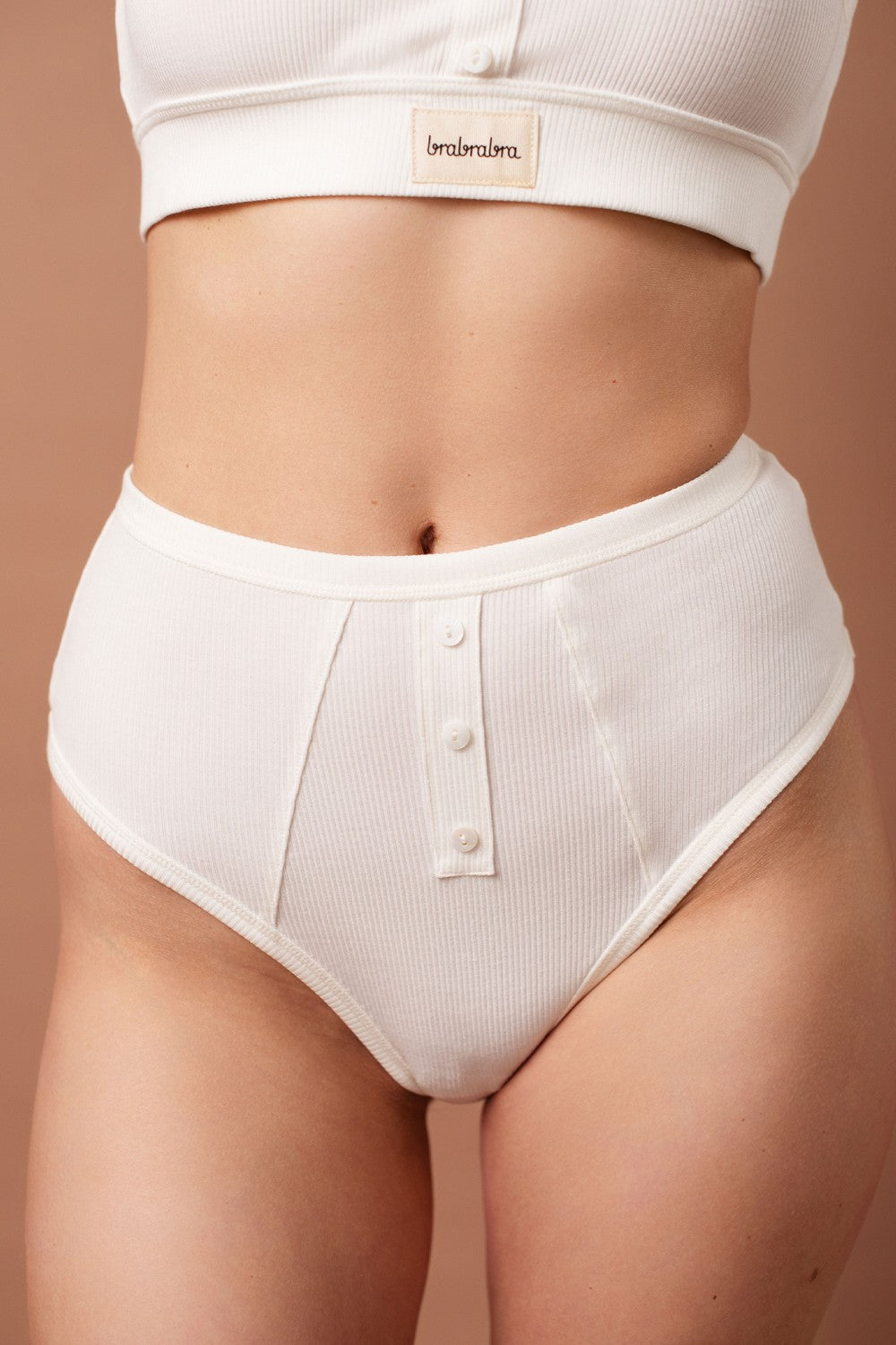 Трусики слип в рубчик SLZ25302101 ivory